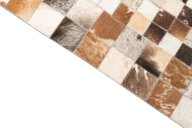 Detail image of 5' x 8' Cowhide Leather Rug