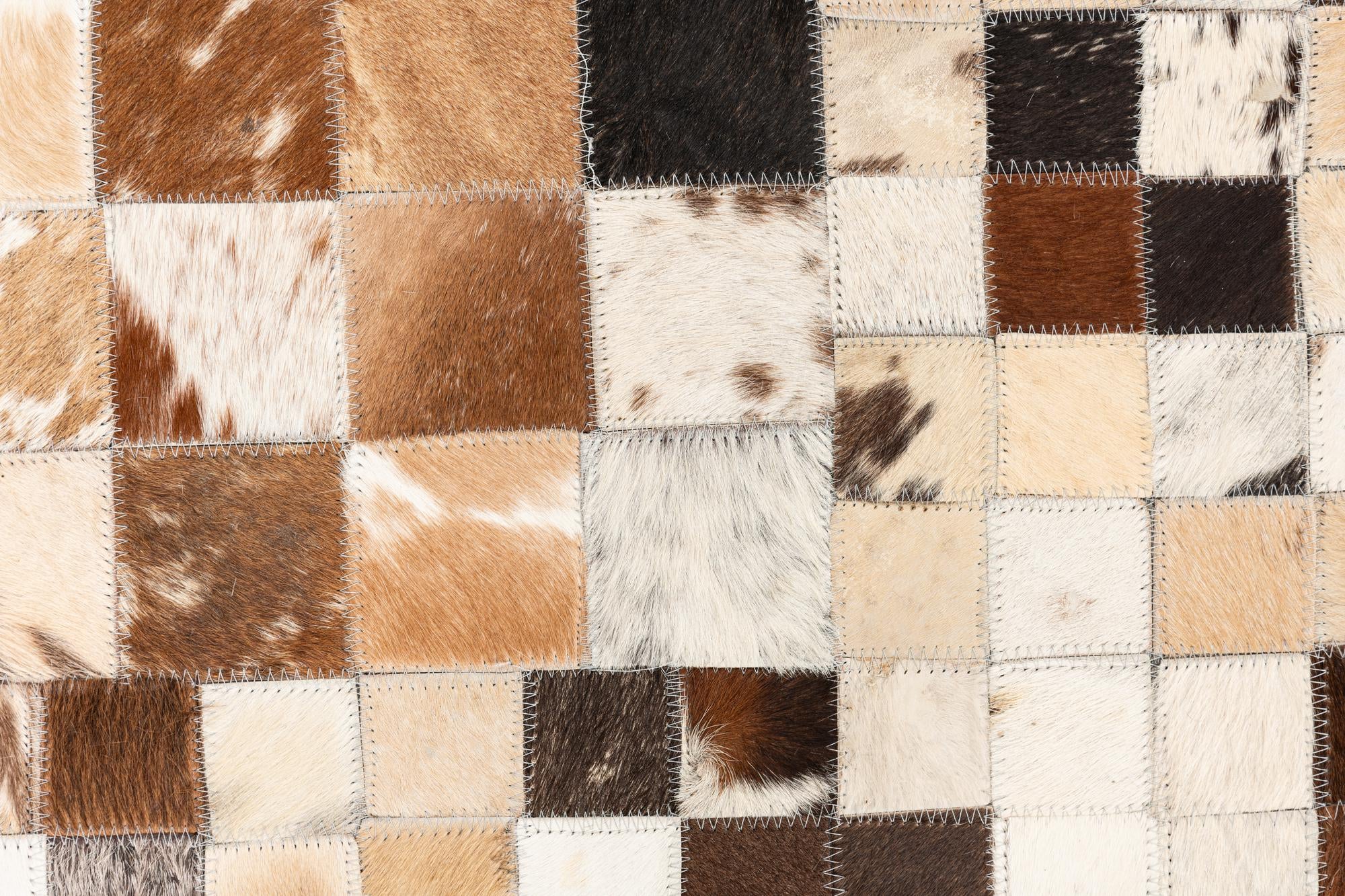 5' x 8' Cowhide Leather Rug