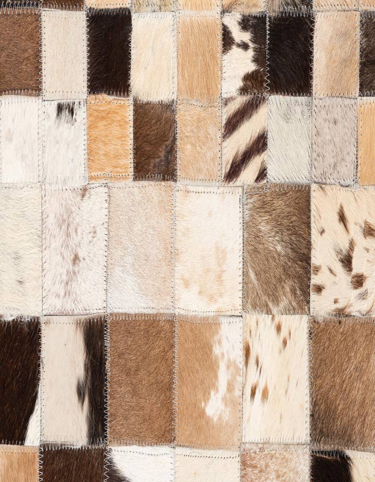 Detail image of 5' x 8' Cowhide Leather Rug