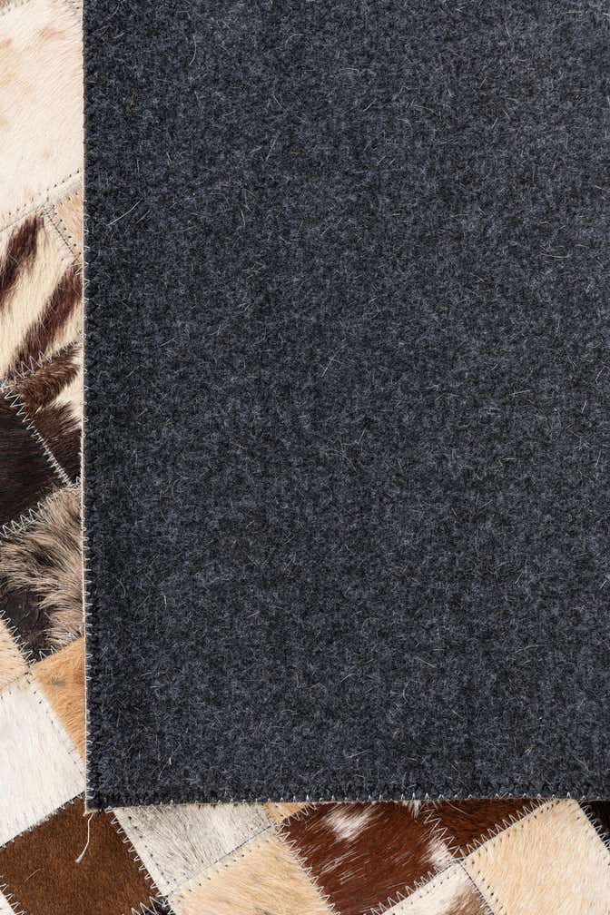 5' x 8' Cowhide Leather Rug