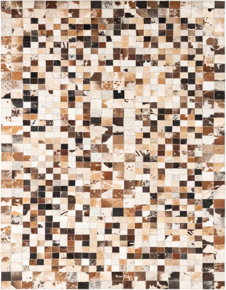 Detail image of 5' x 8' Cowhide Leather Rug