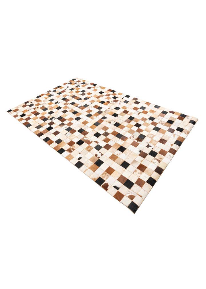 5' x 8' Cowhide Leather Rug