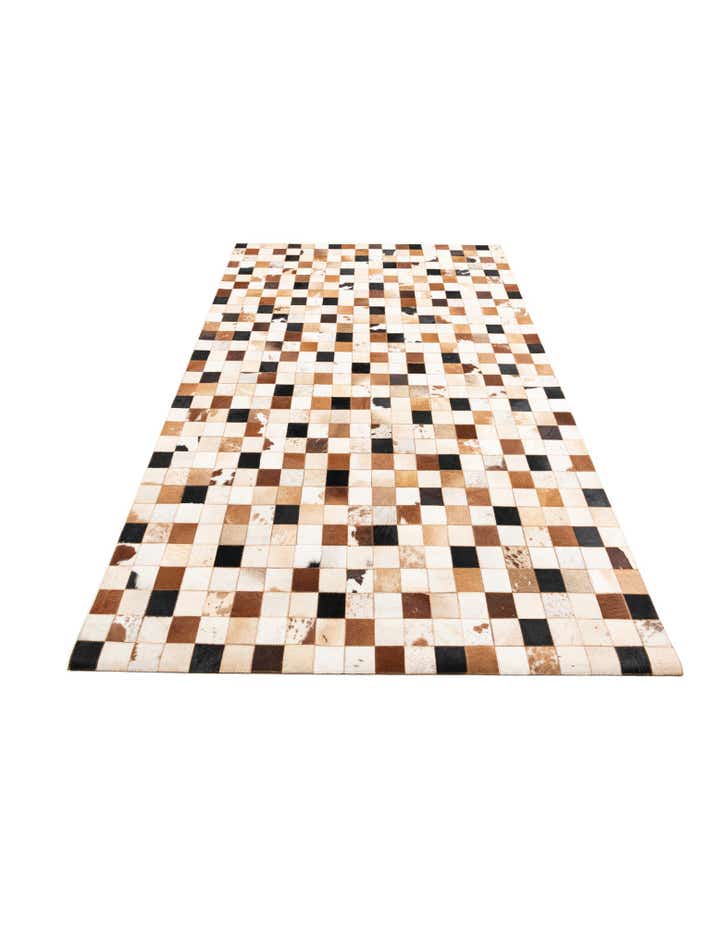 5' x 8' Cowhide Leather Rug