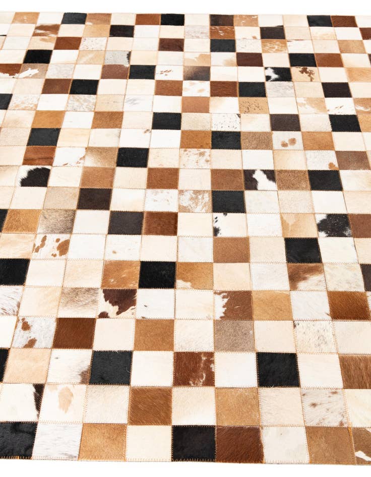 Detail image of 5' x 8' Cowhide Leather Rug