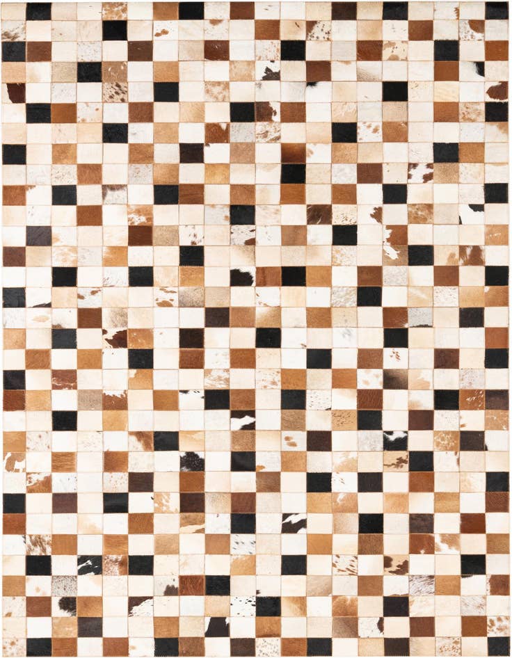 Detail image of 5' x 8' Cowhide Leather Rug