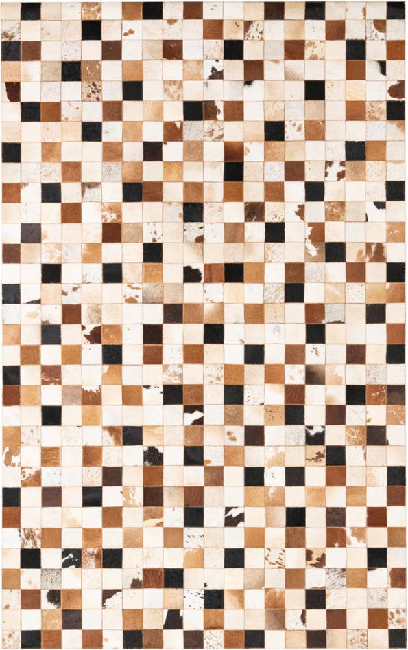 Detail image of 5' x 8' Cowhide Leather Rug