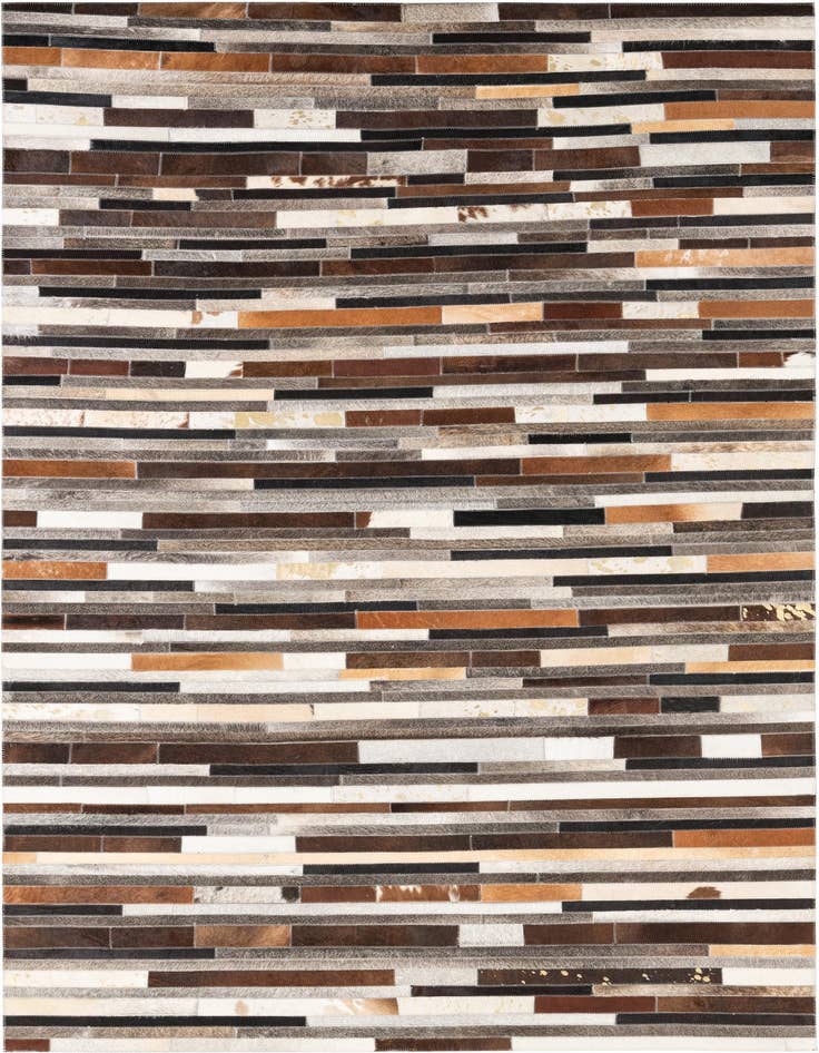 Detail image of 5' x 7' 9 Cowhide Leather Rug