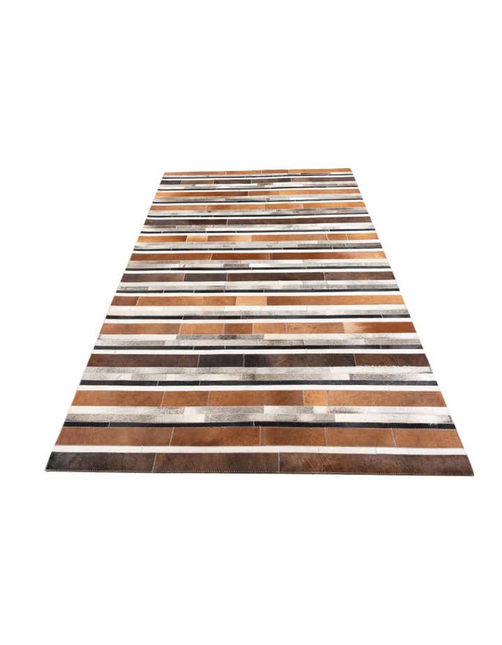 5' x 8' Cowhide Leather Rug