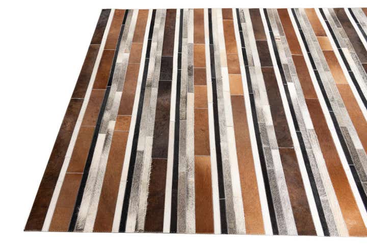 5' x 8' Cowhide Leather Rug