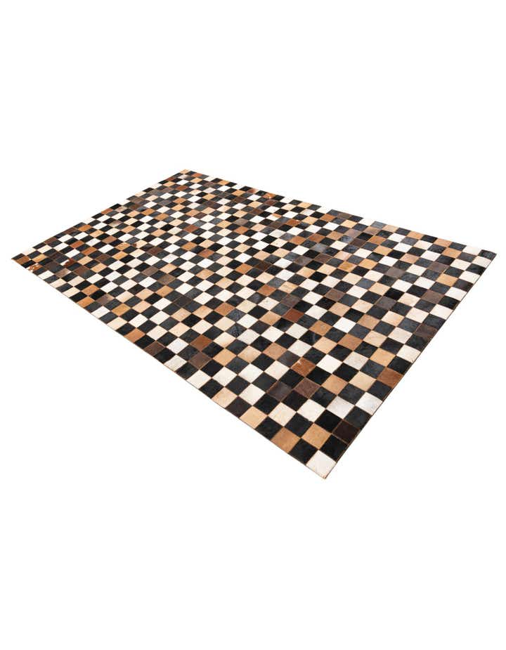 5' x 8' Cowhide Leather Rug