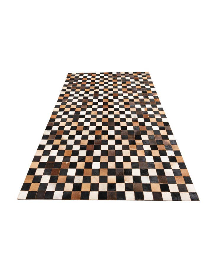 5' x 8' Cowhide Leather Rug