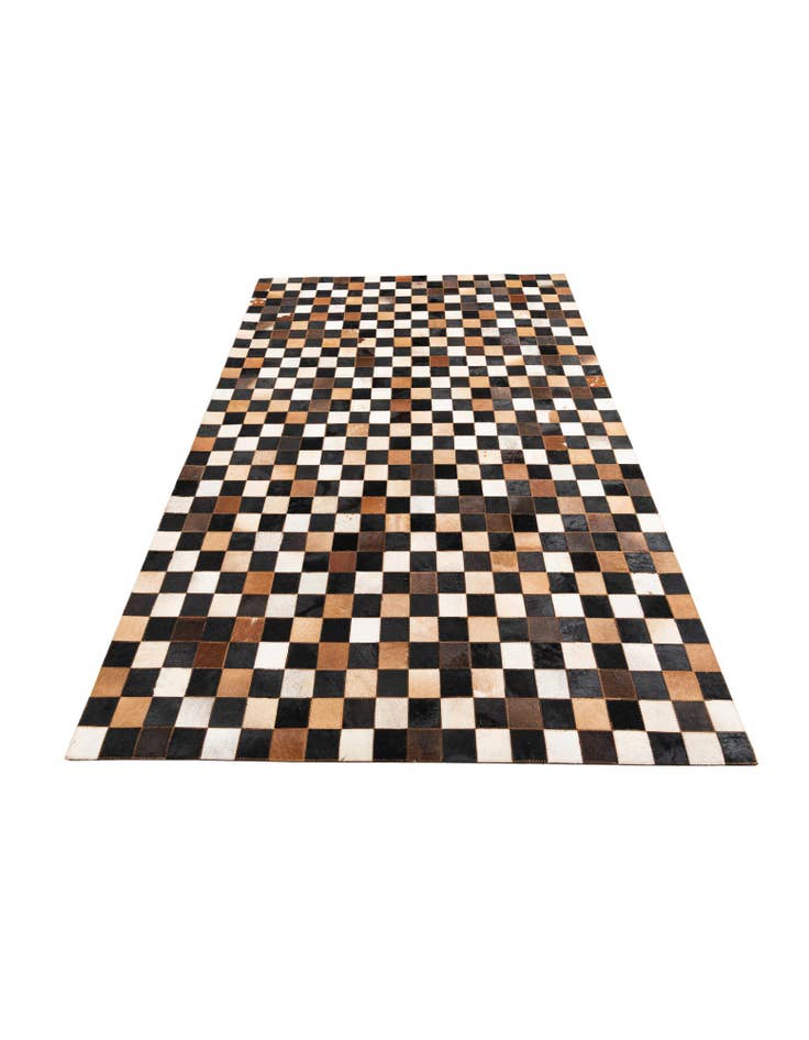 Detail image of 5' x 8' Cowhide Leather Rug
