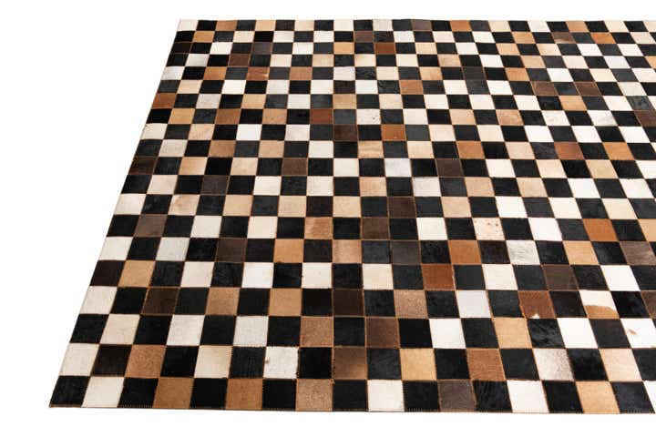 5' x 8' Cowhide Leather Rug