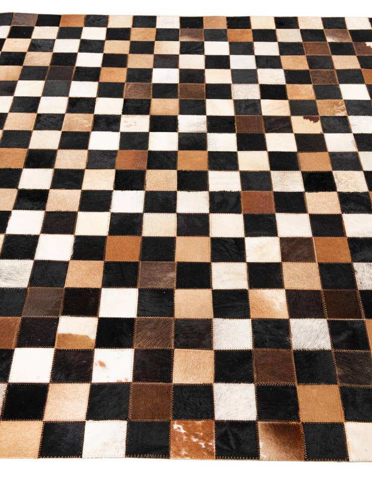 Detail image of 5' x 8' Cowhide Leather Rug