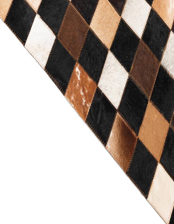 Detail image of 5' x 8' Cowhide Leather Rug