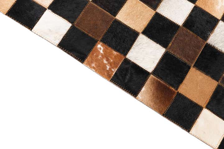 5' x 8' Cowhide Leather Rug