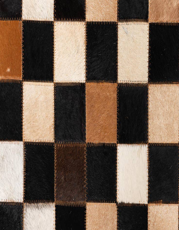 Detail image of 5' x 8' Cowhide Leather Rug