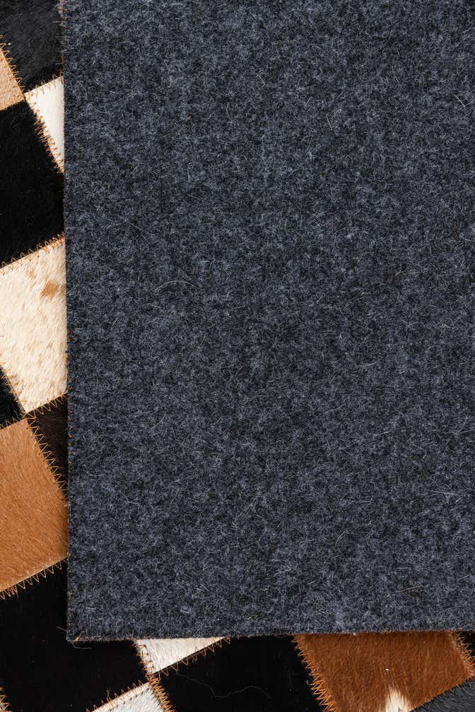 5' x 8' Cowhide Leather Rug