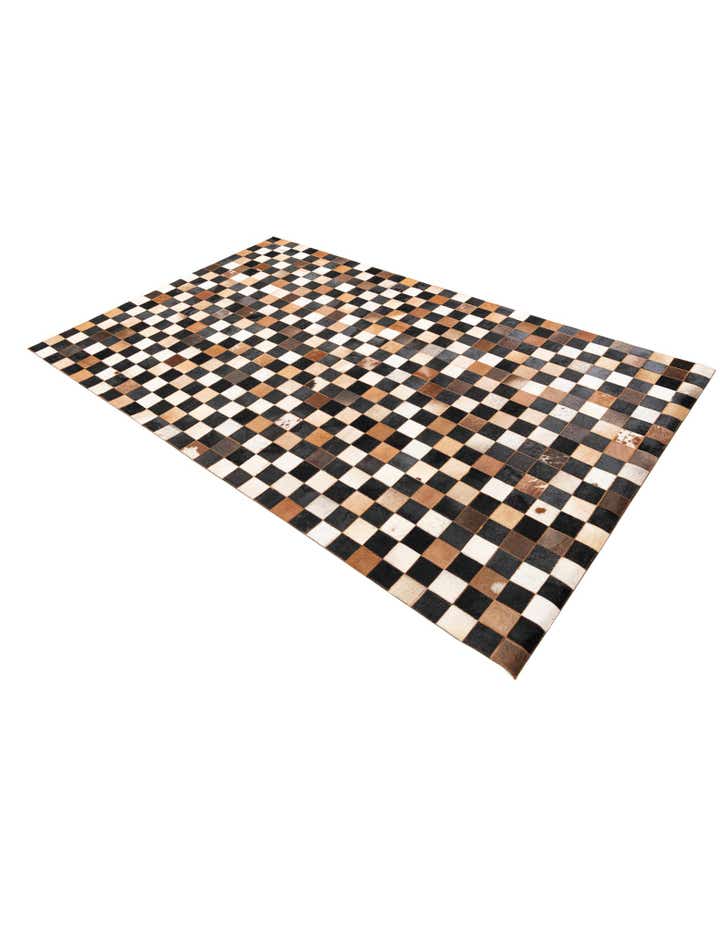 5' x 8' Cowhide Leather Rug