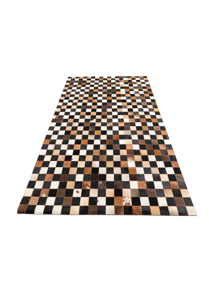 5' x 8' Cowhide Leather Rug