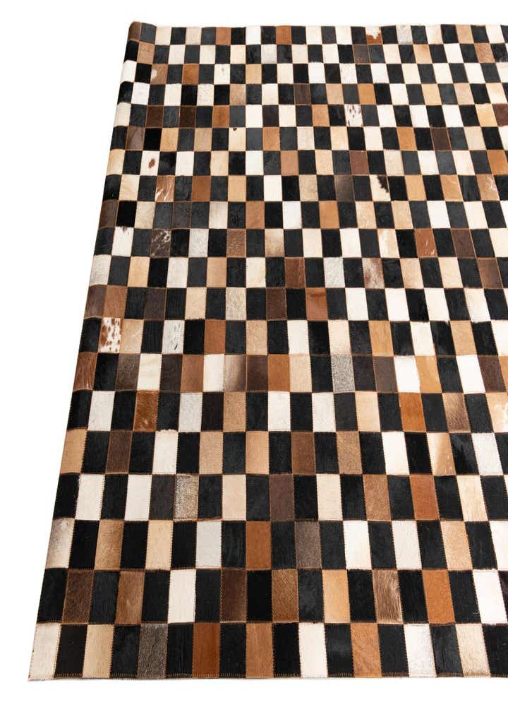 5' x 8' Cowhide Leather Rug