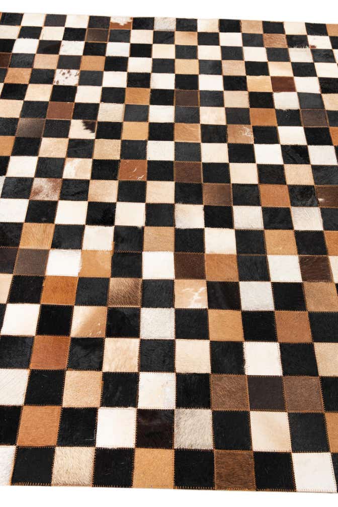 5' x 8' Cowhide Leather Rug