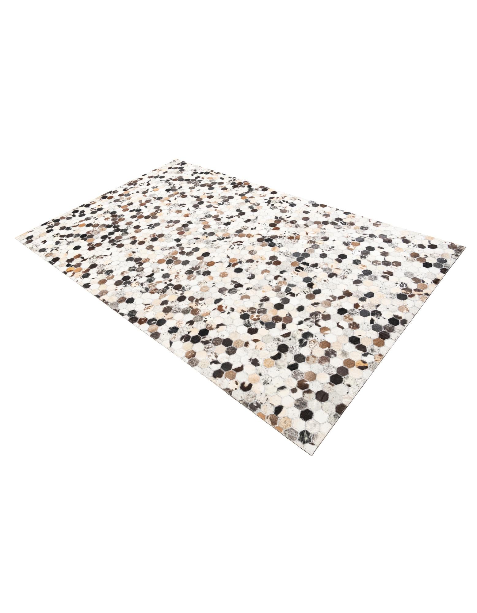 5' x 8' Cowhide Leather Rug