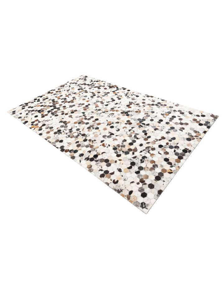 5' x 8' Cowhide Leather Rug