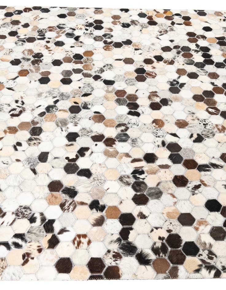 Detail image of 5' x 8' Cowhide Leather Rug