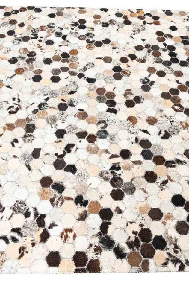 Detail image of 5' x 8' Cowhide Leather Rug