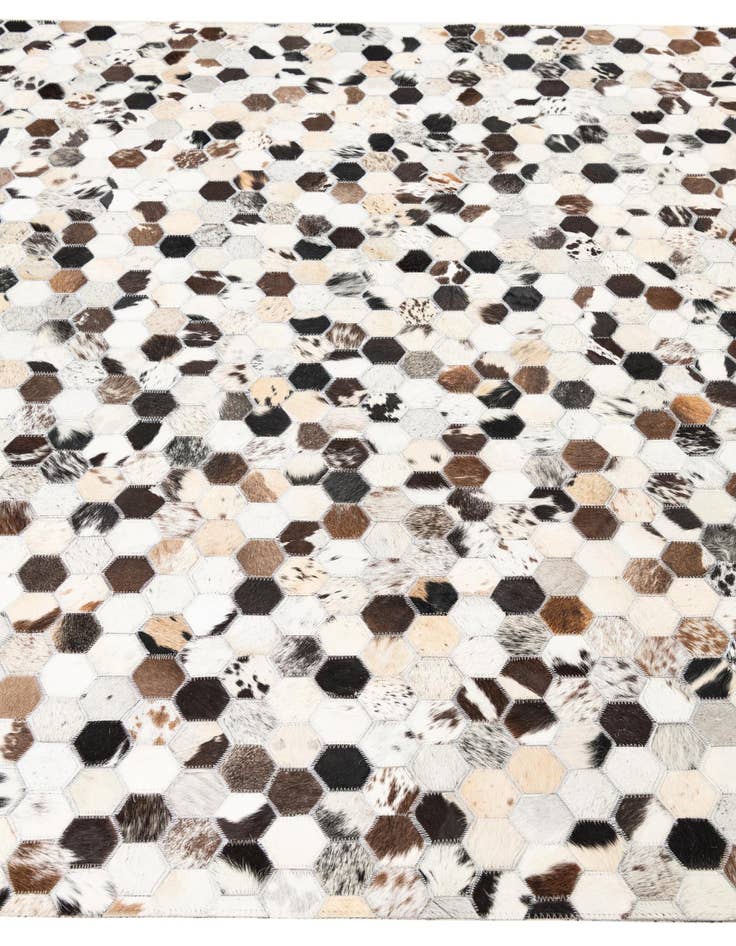 Detail image of 5' x 8' Cowhide Leather Rug
