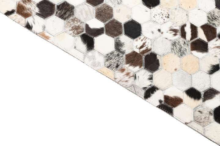 5' x 8' Cowhide Leather Rug