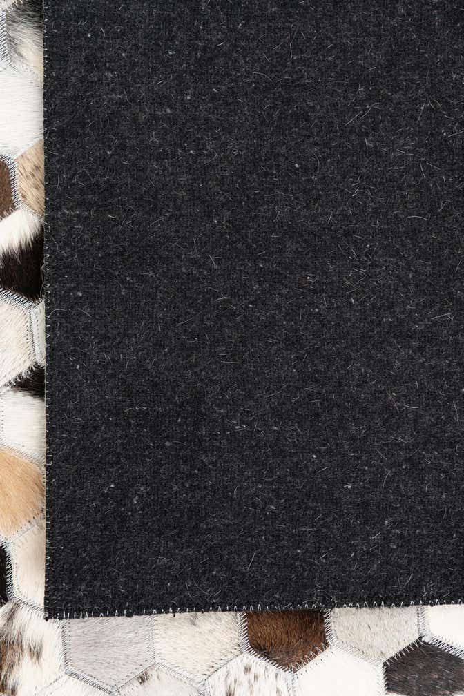 5' x 8' Cowhide Leather Rug