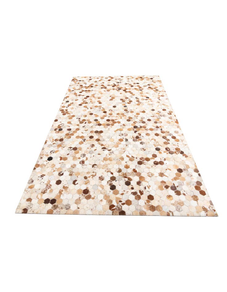 Detail image of 5' 2 x 8' Cowhide Leather Rug