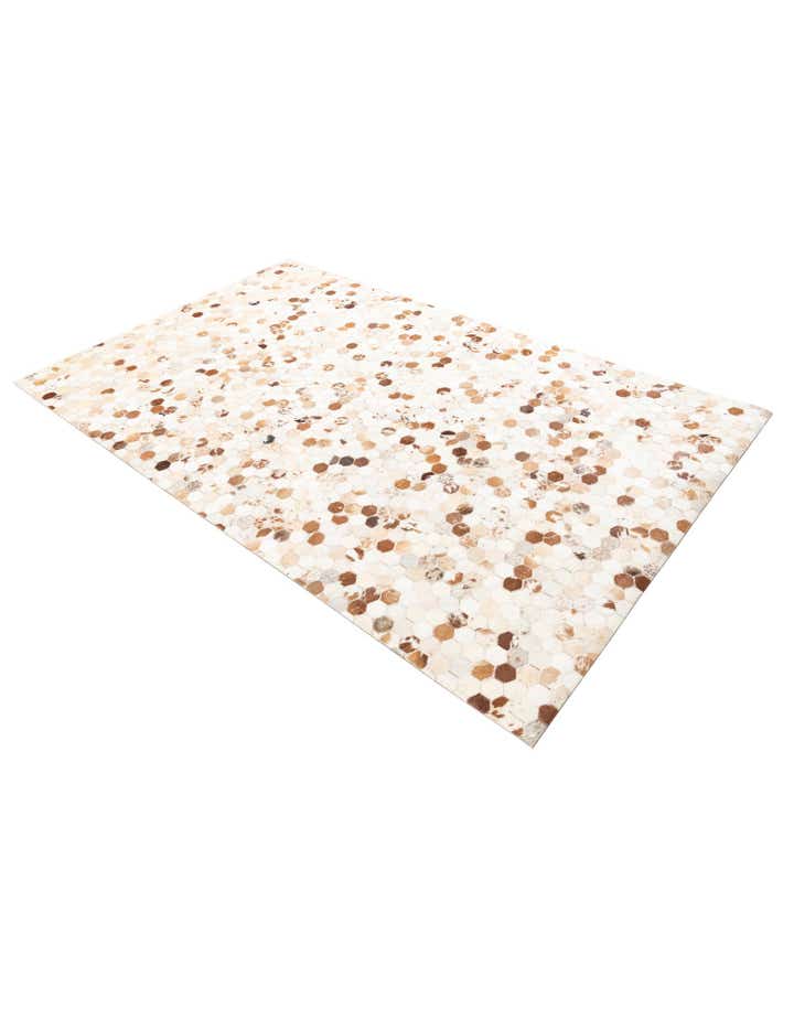 5' x 8' Cowhide Leather Rug