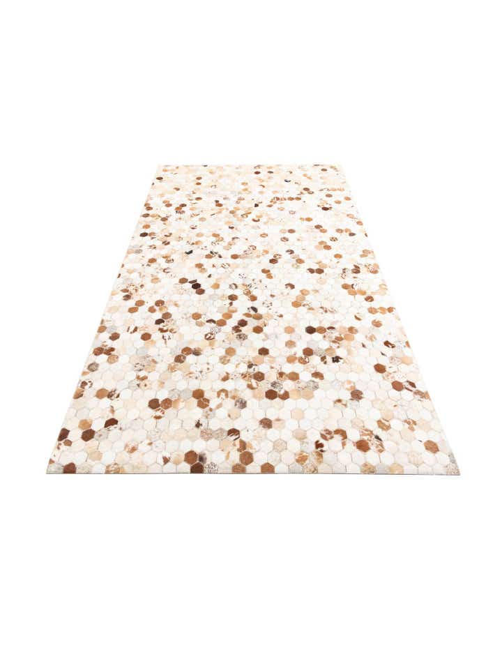 5' x 8' Cowhide Leather Rug