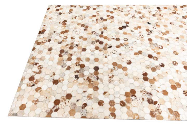 5' x 8' Cowhide Leather Rug