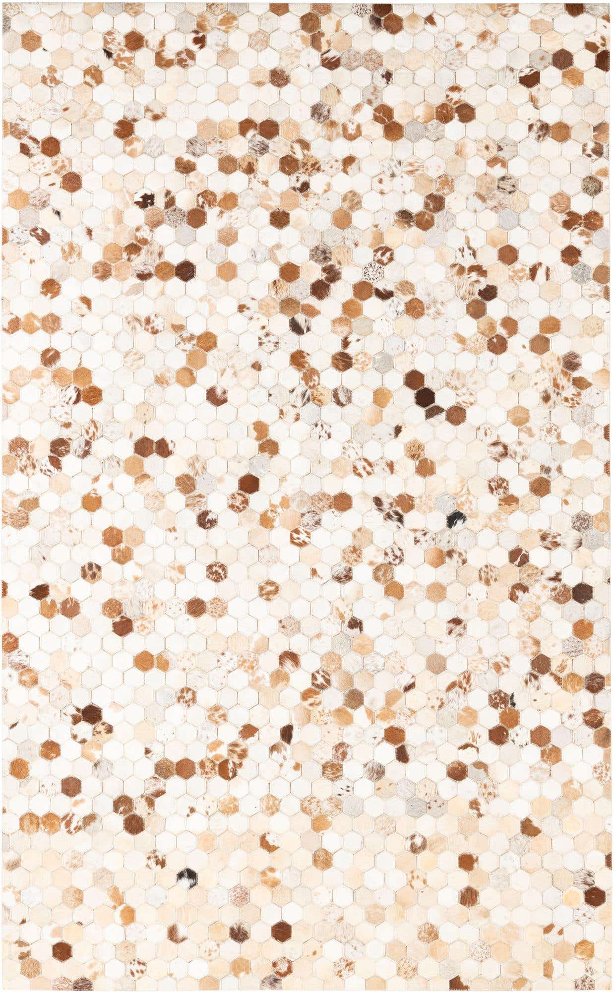 5' x 8' Cowhide Leather Rug