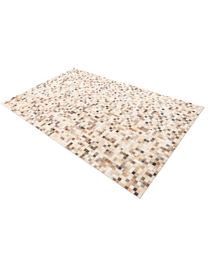 5' x 8' Cowhide Leather Rug