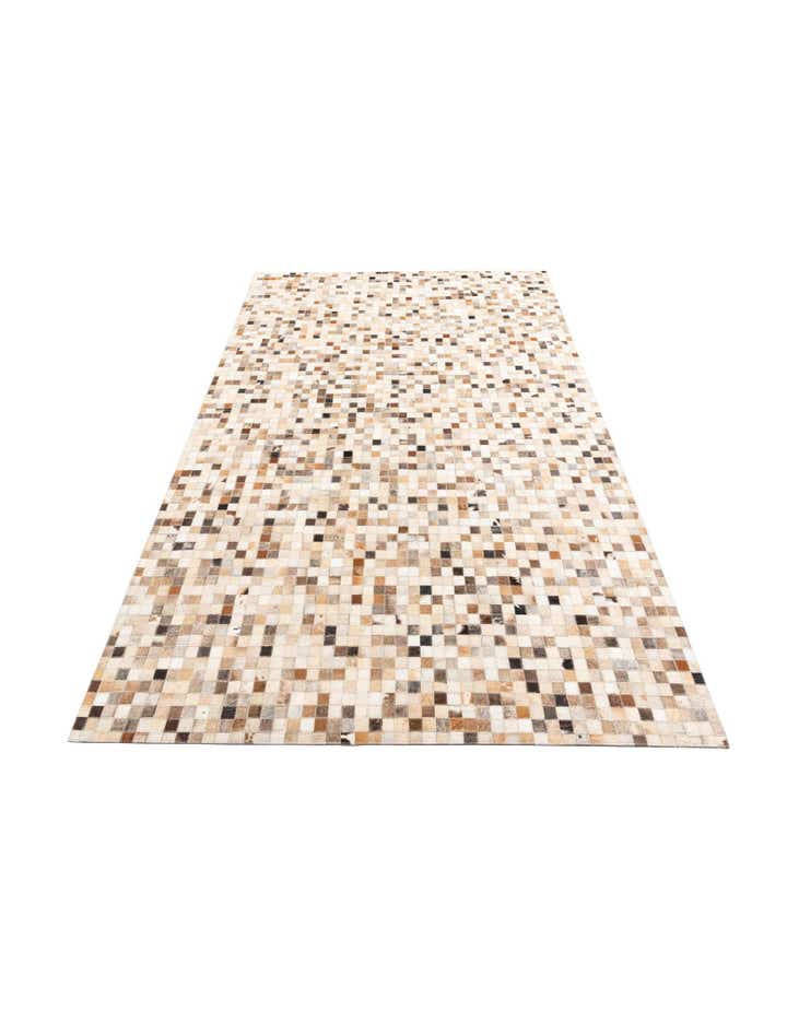 5' x 8' Cowhide Leather Rug