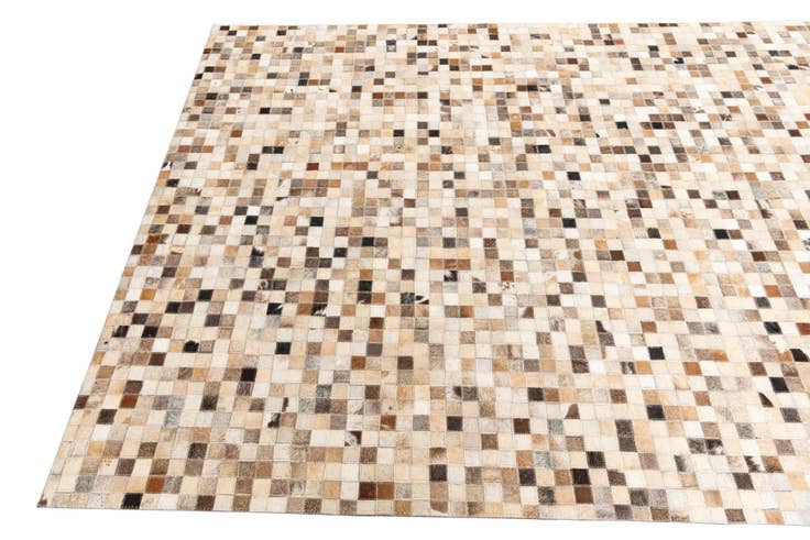 Detail image of 5' x 8' Cowhide Leather Rug