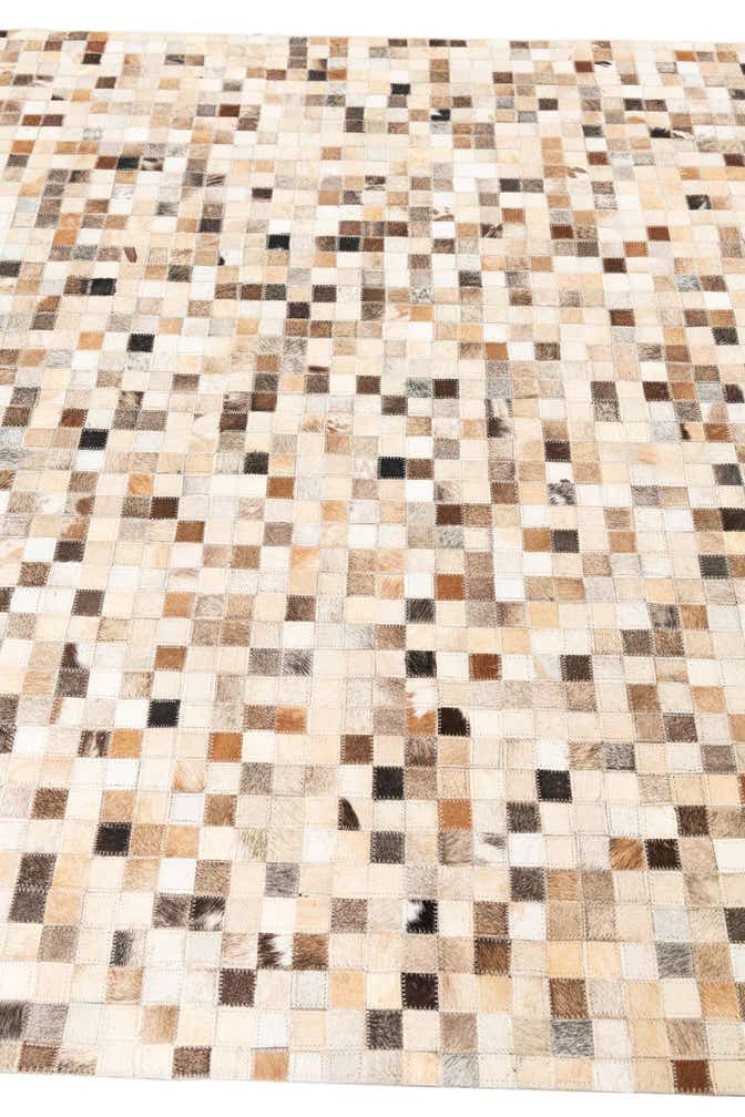 5' x 8' Cowhide Leather Rug