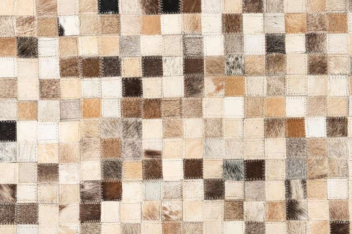 5' x 8' Cowhide Leather Rug