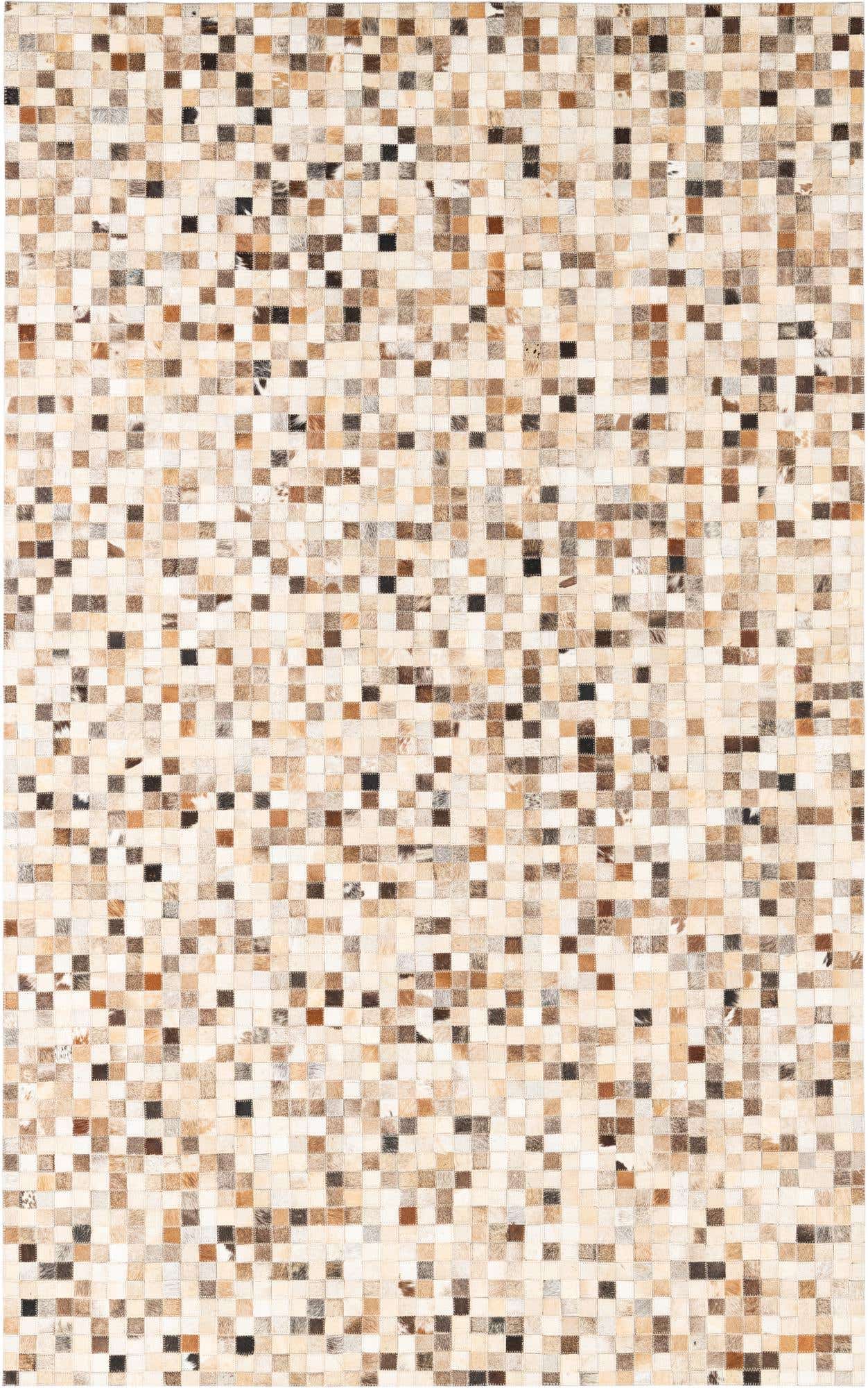 5' x 8' Cowhide Leather Rug