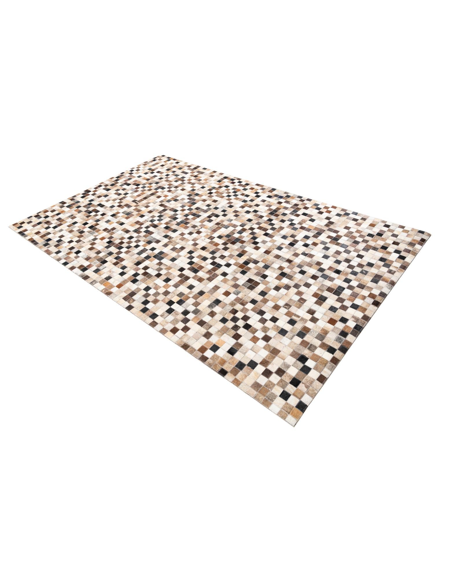 5' x 8' Cowhide Leather Rug