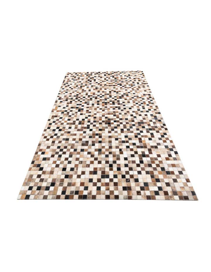 5' x 8' Cowhide Leather Rug