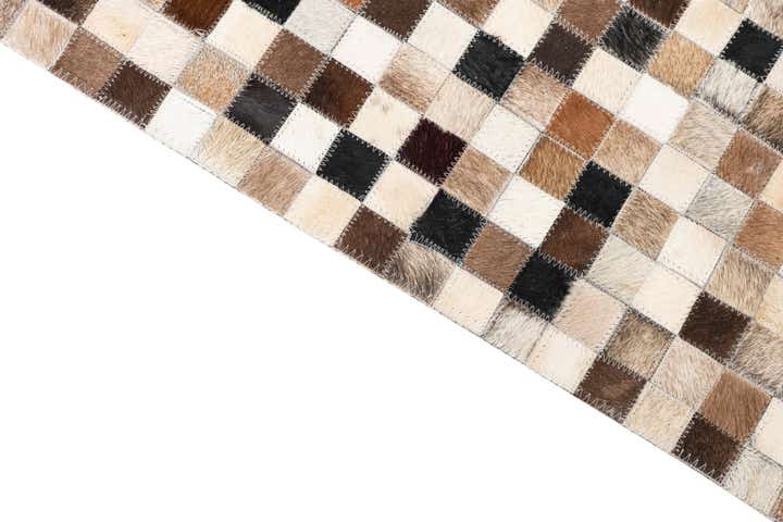 5' x 8' Cowhide Leather Rug