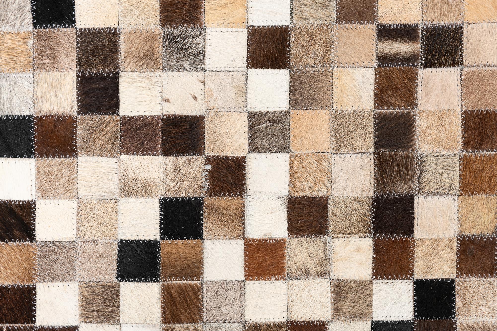 5' x 8' Cowhide Leather Rug
