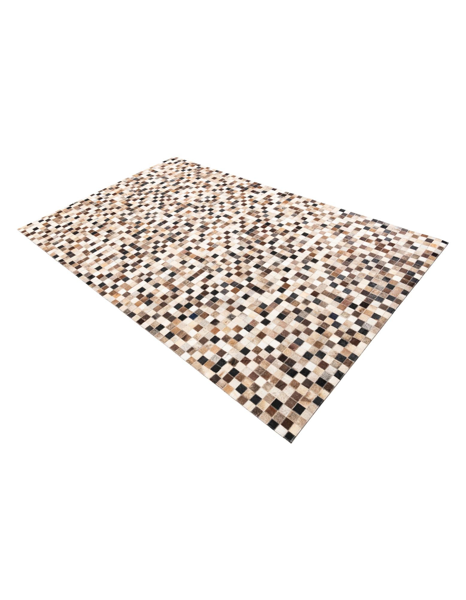 5' x 8' Cowhide Leather Rug