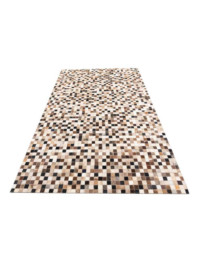 5' x 8' Cowhide Leather Rug